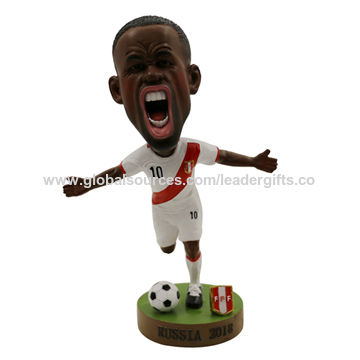 Soccer Player Bobblehead Polyresin