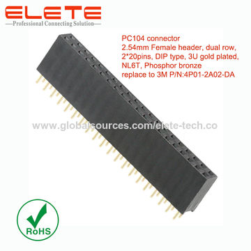 Buy China Wholesale 2.54mm Female Header, Pc104 Connector,dual Row, 2 ...