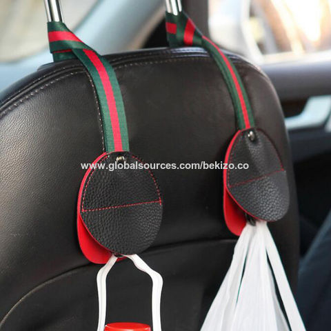 Buy Wholesale China Leather Car Headrest Hooks Organizers With Durable  Hangers With Colorful Webbing & Car Headrest Hook at USD 1.25