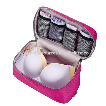 For Bra Sizes 30A-36C Bra Organizer Storage Bag Bra & Lingerie Travel Case
