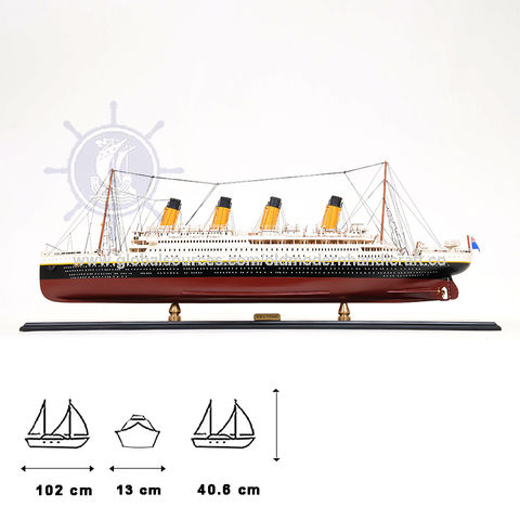 Buy Standard Quality Vietnam Wholesale Titanic Museum Quality L100 -  Vietnam Cruise Boat Wooden Historical Ship Model Nautical Furniture $359  Direct from Factory at Old Modern Handicrafts JSC