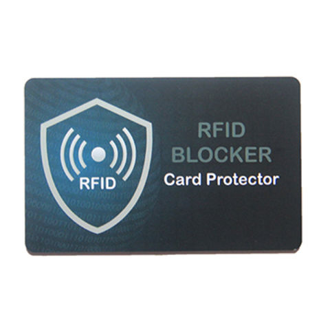 Credit Bank Card Protector Blocker RFID NFC Blocking Card - China RFID  Blocking Card, Blocking Card