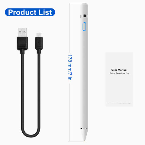 Stylet Universel Intelligent 2 en 1 pour Tablette, Compatible iOS et Android for sale at factory direct price