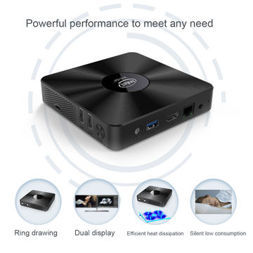 T92 Mini Pc Portable Windows10 Intel Atom Z8350 Computer Support Ddr3 ...