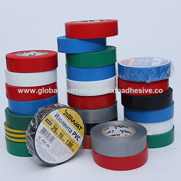 Pack of 10 PVC Electrical Insulating Tape Coloured Insulation Tapes 19mm 