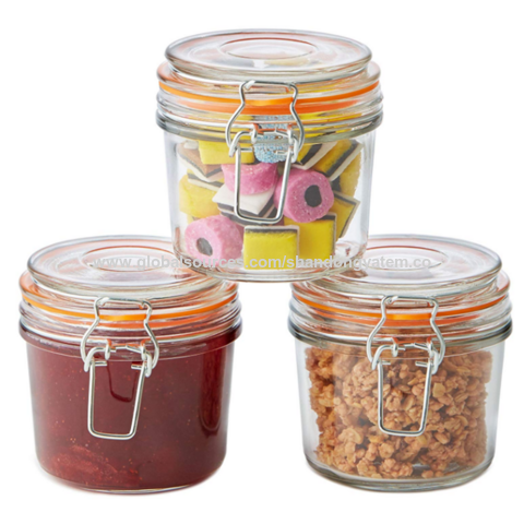 200ml Glass Jar / Airtight Small Glass Container for Food Storage with  Metal Clip - China Glass Jar and Storage Jar price