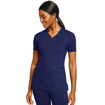 Buy Wholesale China New Design Hospital Uniform Medical Scrubs Women's  4-pocket V-neck Top & Scrub Uniform at USD 10.2