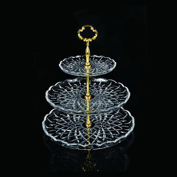 3 tier clearance crystal cake stand