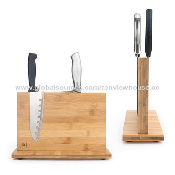 Magnetic Knife Block Wood Holde, Best Countertop Magnetic Knife Holder