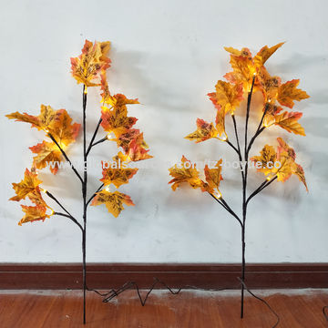 Ornements Feuille D'érable En Acrylique - Décoration D'automne Pour Intérieur/extérieur, 11x13 Cm, Pour Thanksgiving Et Noël