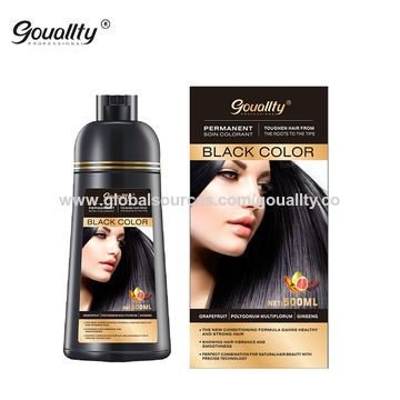 Buy Wholesale China Natural Darkening Hair Dye Black Color Shampoo For White  Hair To Black & Natural Black Color Shampoo at USD  | Global Sources