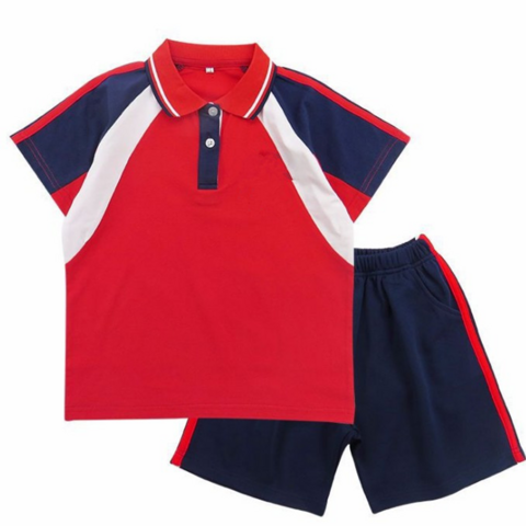 Boys & Girls Plain Cotton Polo Shirts Kids School T-Shirts Uniform Summer PE 