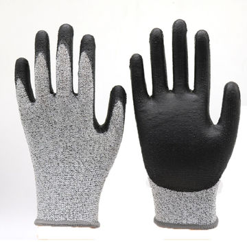 Hand Safety Anti-cut Construction Gloves Pu Coated Cut Resistant