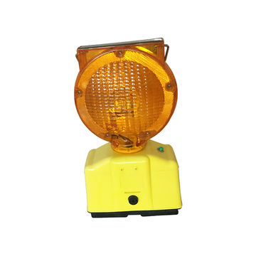 Amber Solar LED Barricade Light 