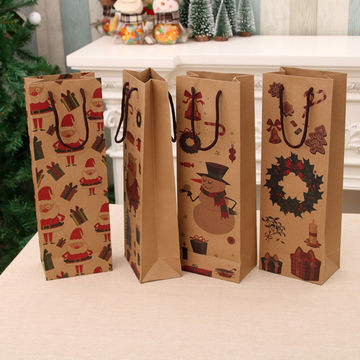 brown paper wine bolsas