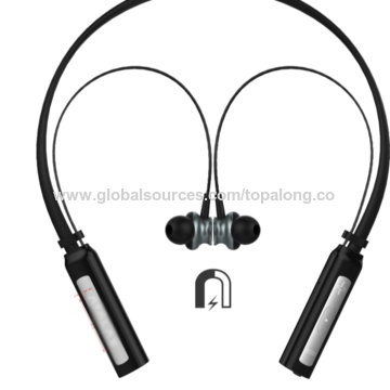 Bluetooth Neckband Headset Wireless Earphone Headphone Mic for iPhone 16