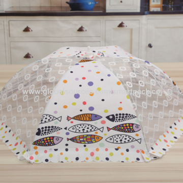Tente de Protection Alimentaire Robuste Pliable en Maille Filet pour Protéger les Aliments des Mouches