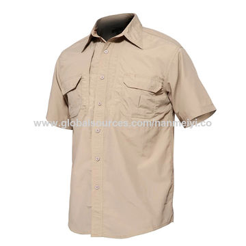 Chemises pour hommes Vêtements militaires Chemise tactique à séchage rapide Chemise de travail légère à manches courtes Cargo for sale at factory direct price