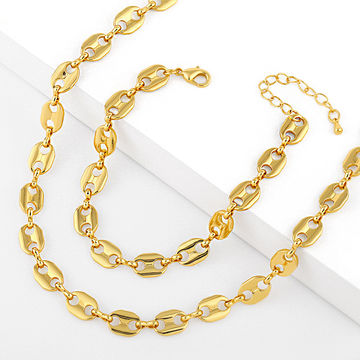 18k Gold Plated Necklace Chain Necklace 