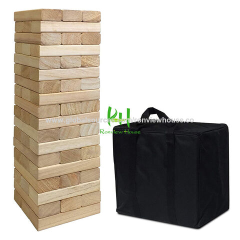 Classic Jenga Wooden Blocks I Stacking Tumbling Tower Game