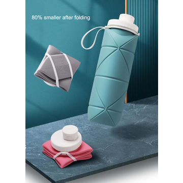 Buy Wholesale China Customized Logo Folding Silicone Water Bottle ...