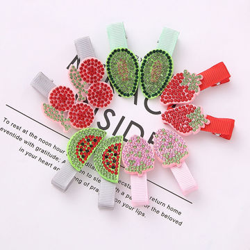 Buy Wholesale China New Kids Fashion Hair Clip Hair Accessories Girls Cute  Fruit Crystals Baby Hair Clips & Hair Clips at USD  | Global Sources
