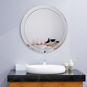 China Frameless Mirror On, How Much Does Plain Mirror Glass Cost
