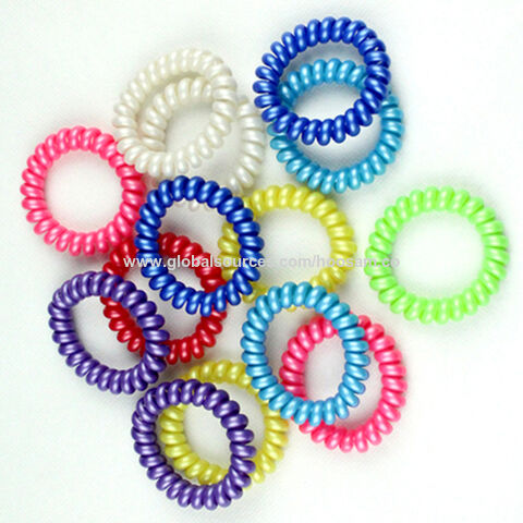 Gomas para el Cabello Tipo Teléfono con Espiral Elástico, Diseño Elegante, Suaves e Impermeables - Venta al por mayor for sale at factory direct price