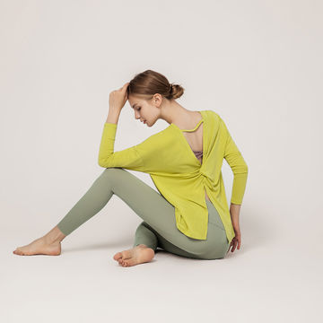 long sleeve loose yoga tops