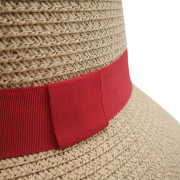 Buy Wholesale China Women's Straw Hat, Ladies Fashion Polyester Beach