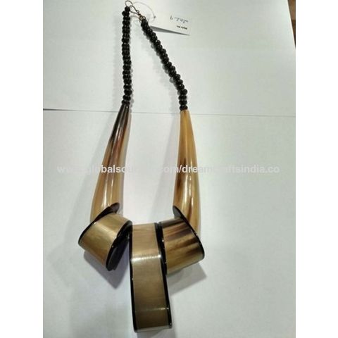 Natural Buffalo Horn Pendant Necklace Handmade Jewelry Manufacturer 