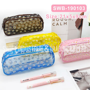 PVC Pencil Pouch Transparent Pen Case Clear Pencil Case with Zipper - China  PVC Bag, Pencil Cases