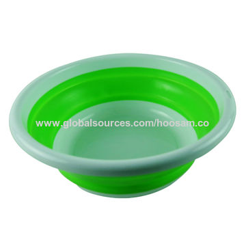 China Foldable customized silicone wash basin on Global Sources ...