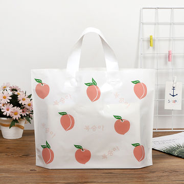 Buy Wholesale China Waterproof Clear Gift Packaging Handle Shopping Cloth  Bags Pe Pet Pp Plastic Bag & Plastic Gift Bags at USD 0.35