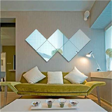 Buy Wholesale China Mirror Tile Best 4 5 6 8mm High Quality Design  Decorative Wall Mirror Diamond Mirror & Mirror Tile at USD 0.98