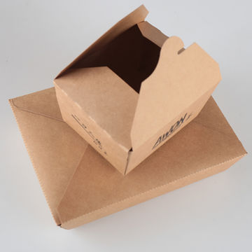 Buy Wholesale China Disposable Take Away Kraft Paper Food Packaging ...