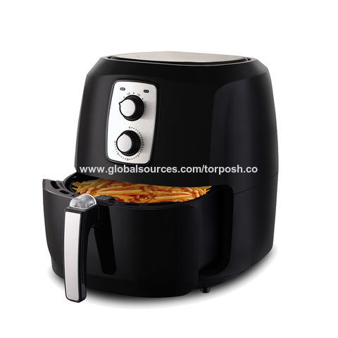 Buy Wholesale China 5.2l Dual Control Temperature & 30 Min Timer Knob Black  Air Fryer & Air Fryer at USD 26.5
