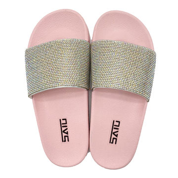 tie dye sandals with rhinestones