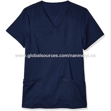 Compre Mulher Médicos Surubs Uniforme Manga Curta V-neck Tops - Main Image