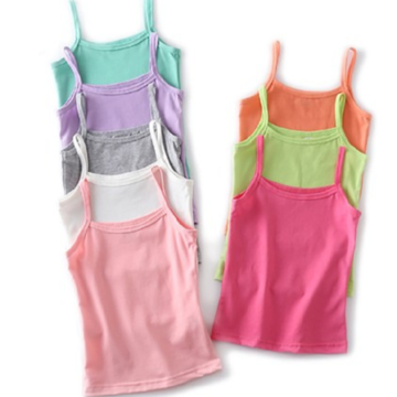 Allesgut Girls' Assorted Camis Cotton Undershirt Spaghetti Strap 3 Pack Tank Tops for 3-12 Years