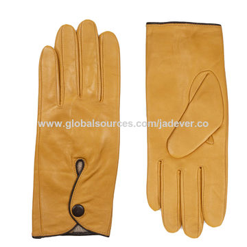 ladies ochre gloves