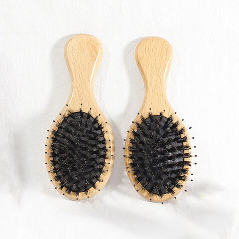 3 Pieces Mini Small Oval Hair Brush Detangling Brush Soft Bristles