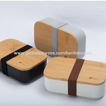 Buy Wholesale China Microwave Safe Fruit Food Containers Bread Bento Lunch  Box Bamboo Lid & Food Containers at USD 3.004
