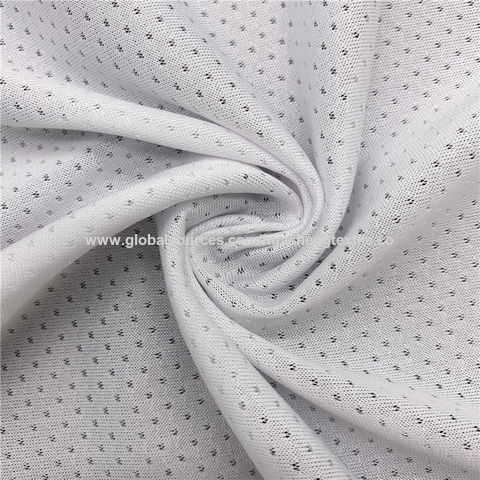 Breathable 100% Polyester Jacquard Mesh Fabric For Clothing