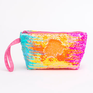 sequin makeup pouch