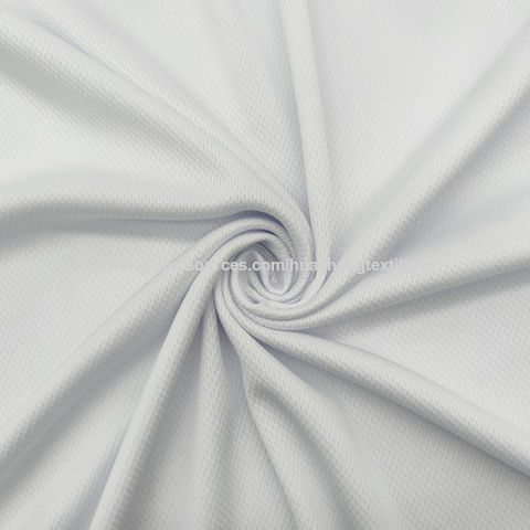 White Birdseye Pique Polyester Mesh
