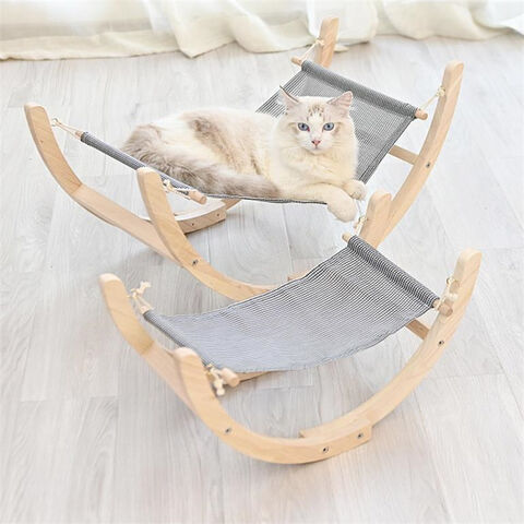 Multifunctional Solid Wood Pet Cradle Pet Furniture Shaking Table