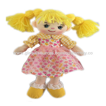 1pc 20cm High Plush Toy In Purple Dress With Long Hair For Girls, Suitable  For Festival & Birthday Gifts