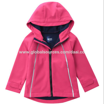 M2C Boys Girls Hooded Color Block Waterproof Fleece Lined Windbreaker Jacket 