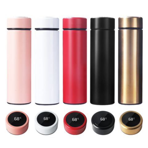 Stainless Steel Water Bottles Vacuum Insulated Flask LED Temperature Display Cup